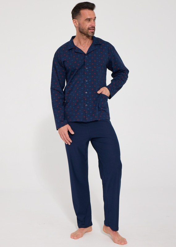 Pyžamo Cornette 114/89 (délka/rukávy) S–2XL, rozepínací