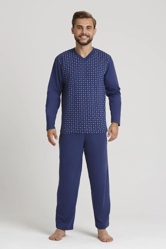 Pánské pyžamo Gucio long/r 4XL-5XL