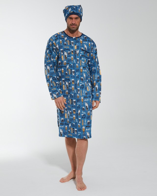 Pánská noční košile Cornette 110/12 625305 kr/r S-2XL - Pánské oblečení pyžama