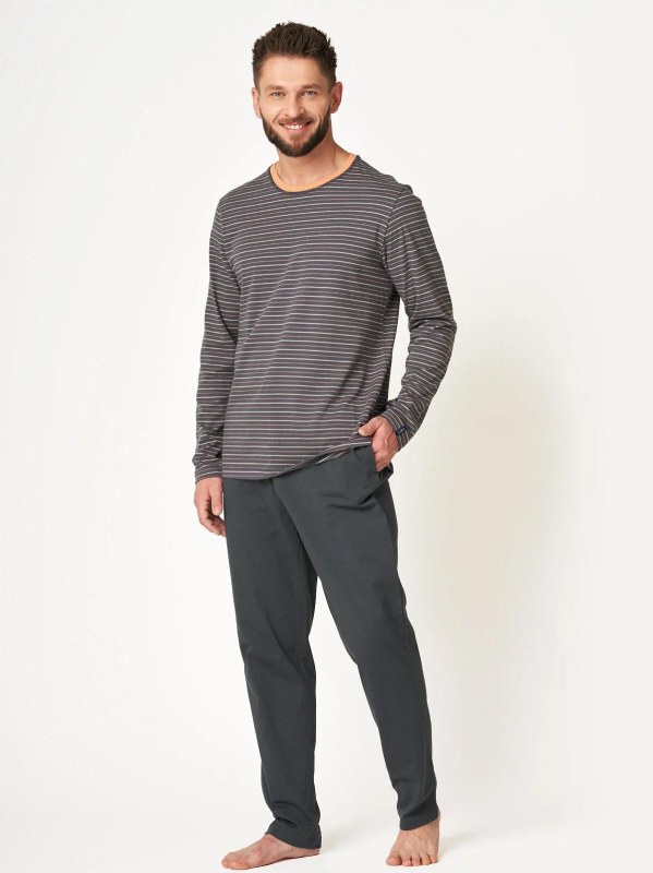 Pánské pyžamo Key MNS 303 B24 délka/r M-2XL - Pánské oblečení pyžama