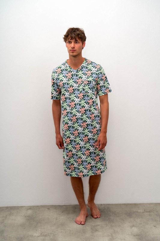 Vamp - Pohodlná pánská noční košile 16672 - Vamp - Pánské oblečení pyžama