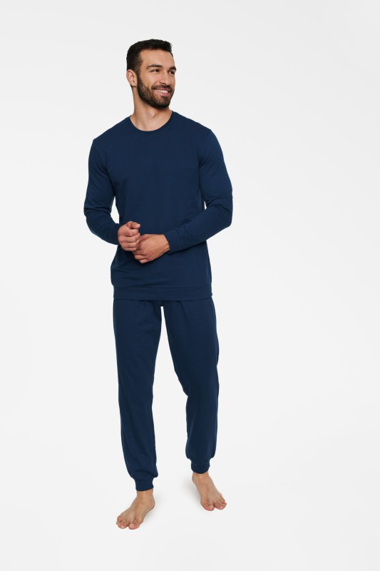 Pyžamo Tune 40073-59X Námořnická modrá - Henderson - Pánské oblečení pyžama