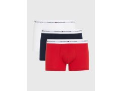Pánské boxerky 3-PACK UM0UM02761 0UB černé/bílé/červené - Tommy Hilfiger