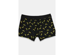 Pánské boxerky PREMIUM BB006-04 Černá se žlutou - Noviti