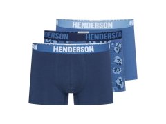 Pánské boxerky 3PACK Jarl 41930-MLC Jeans modrá vzor - Henderson