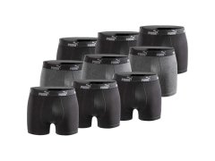 Pánské boxerky Puma 9-Pack černá šedá pohodlná bavlna
