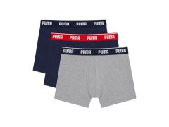 Pánské boxerky Puma, balení po 3 kusech, tmavě modré a šedé, 947130 05