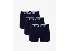 Pánské boxerky ATLANTIC 3Pack - tmavě modrá