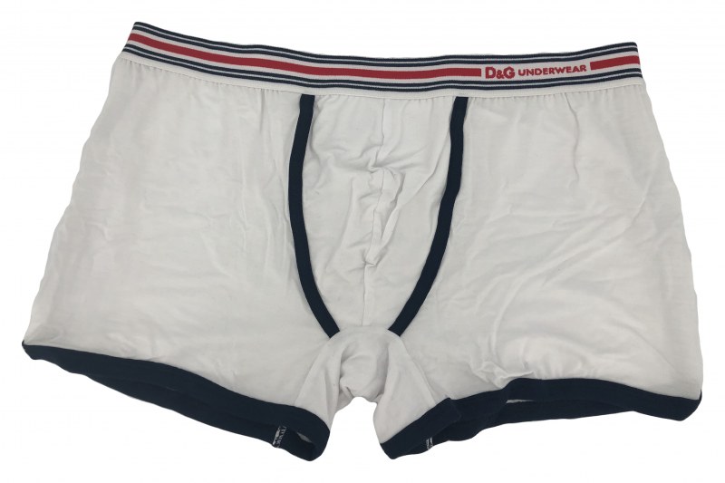 Pánské boxerky DGFBM30564 bílá s pruhama - Dolce & Gabbana - Pánské oblečení spodní prádlo boxerky