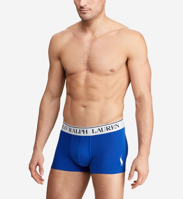 Boxerky 714753035024 modrá - Ralph Lauren - Pánské oblečení spodní prádlo boxerky
