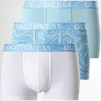 Pánské boxerky U3BG05K6YW0 P7JP modrobílé - Guess - Pánské oblečení spodní prádlo boxerky