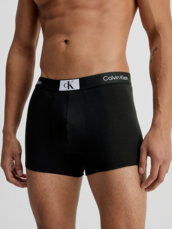 Pánské boxerky Calvin Klein NB3403A UBI s delší nohavičkou - Pánské oblečení spodní prádlo boxerky
