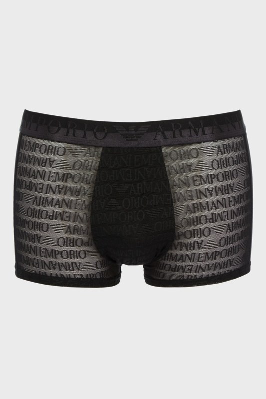 Pánské boxerky 112051 3F527 00020 černé - Emporio Armani - Pánské oblečení spodní prádlo boxerky