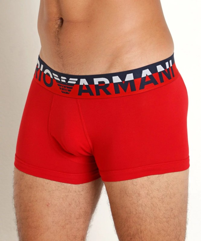 Pánské boxerky 111389 3F516 00774 červené - Emporio Armani