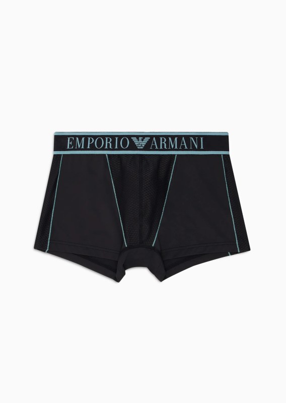 Pánské boxerky 112043 3F532 00020 černé - Emporio Armani - Pánské oblečení spodní prádlo boxerky