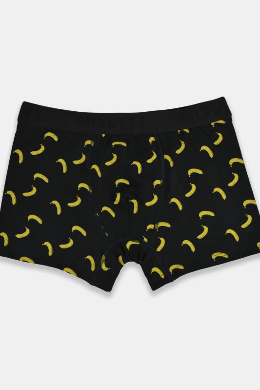 Pánské boxerky PREMIUM BB006-04 Černá se žlutou - Noviti Pánské boxerky PREMIUM BB006-04 Černá se žlutou - Noviti - Pánské oblečení spodní prádlo boxerky