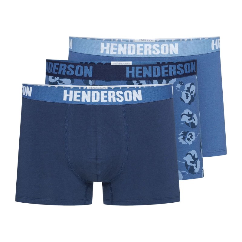 Pánské boxerky 3PACK Jarl 41930-MLC Jeans modrá vzor - Henderson Pánské boxerky 3PACK Jarl 41930-MLC Jeans modrá vzor - Henderson - Pánské oblečení spodní prádlo boxerky
