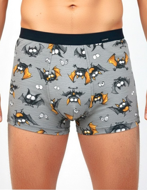 Pánské boxerky Tattoo BAT 280/252 Šedá vzor - Cornette