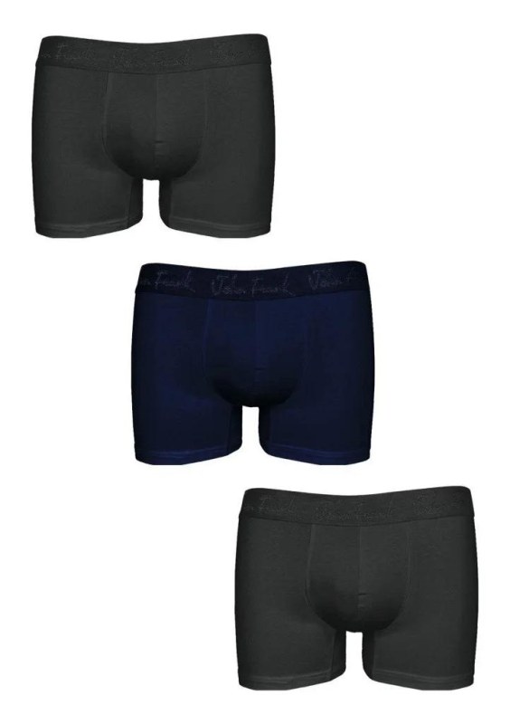 Pánské boxerky John Frank JF3BMOD01 3pack Pánské boxerky John Frank JF3BMOD01 3pack - Pánské oblečení spodní prádlo boxerky