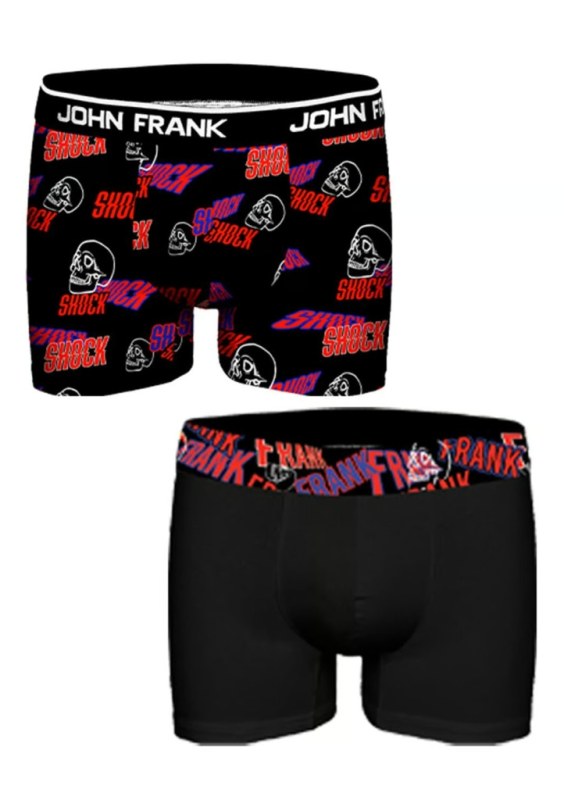 Pánské boxerky John Frank JF2BHYPE07 2PACK - Pánské oblečení spodní prádlo boxerky