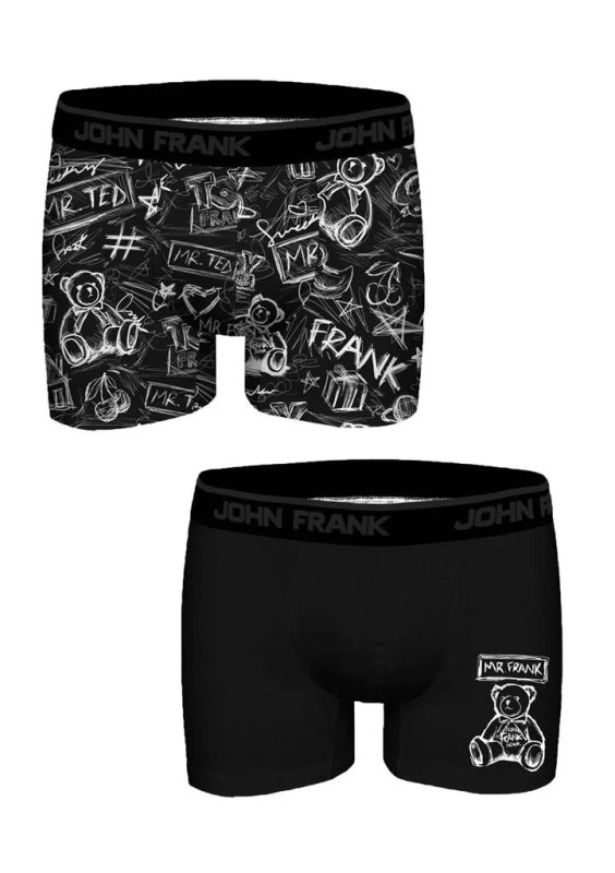 Pánské boxerky John Frank JF2BFUN103 2 PACK Pánské boxerky John Frank JF2BFUN103 2 PACK - Pánské oblečení spodní prádlo boxerky