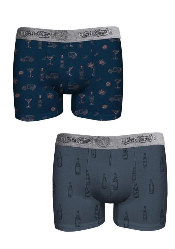 Pánské boxerky John Frank JF2BEF40 2PACK - Pánské oblečení spodní prádlo boxerky