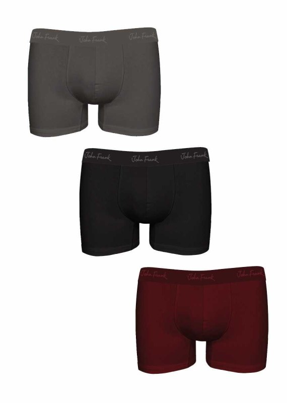 Pánské boxerky JOHN FRANK JF3BMOC01 3pack - Pánské oblečení spodní prádlo boxerky