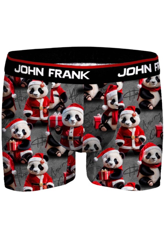 Pánské boxerky John Frank JFBD52-CH-SANTA PANDA - Pánské oblečení spodní prádlo boxerky