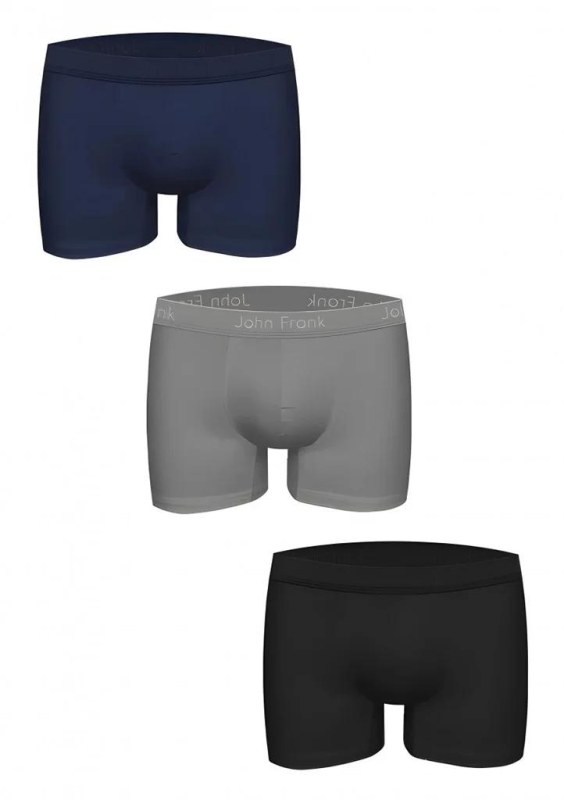 Pánské boxerky John Frank JF3BMODNA03 3 PACK Pánské boxerky John Frank JF3BMODNA03 3 PACK - Pánské oblečení spodní prádlo boxerky