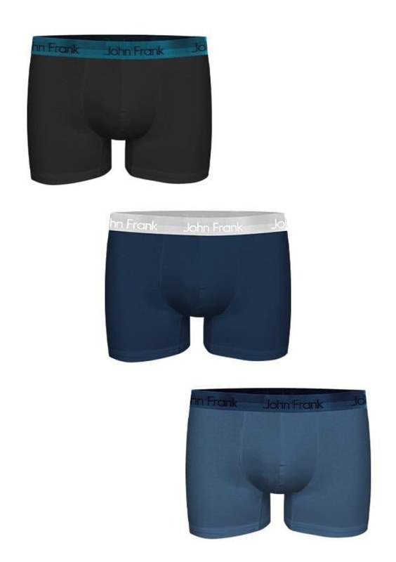 Pánské boxerky John Frank JF3BPB01 3PACK