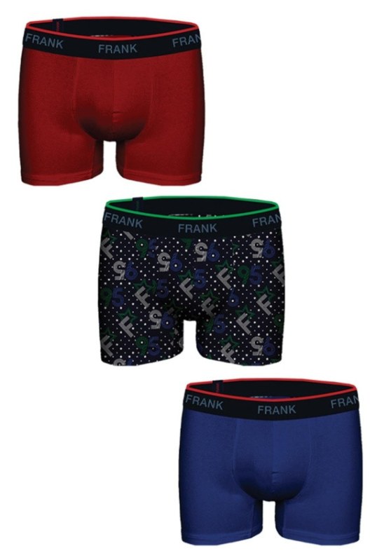 Pánské boxerky John Frank JF3BRS01 3PACK - Pánské oblečení spodní prádlo boxerky