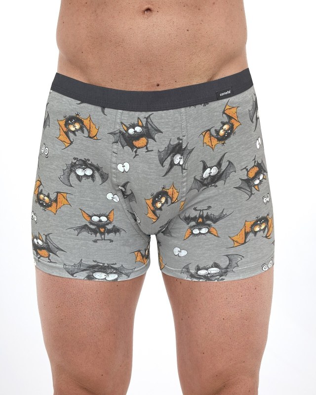 Boxerky Cornette Tattoo 280/252 Bat S-2XL - Pánské oblečení spodní prádlo boxerky