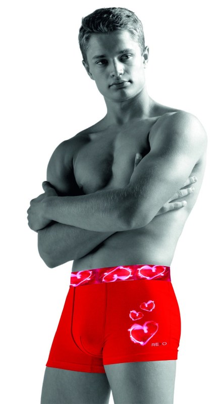 Pánské valentýnské boxerky Redo 1BE-414 - Pánské oblečení spodní prádlo boxerky
