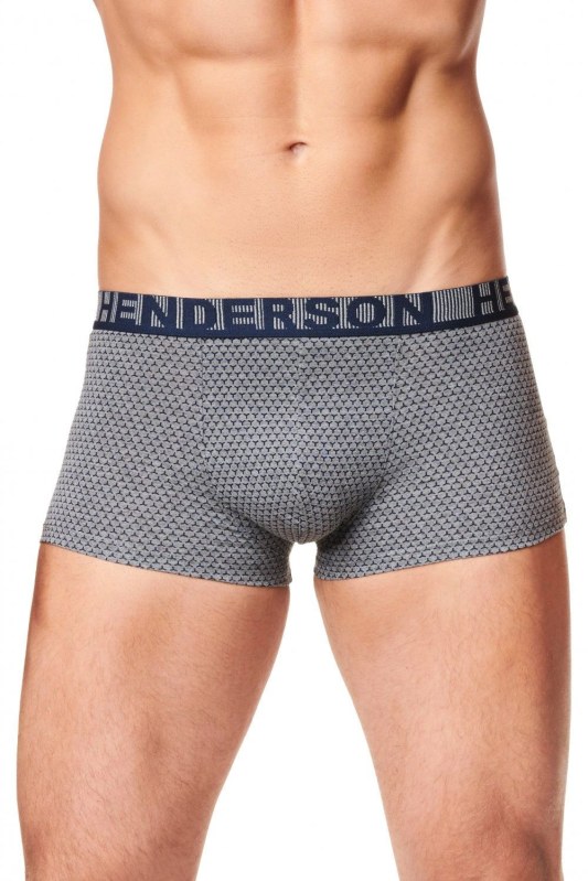 Pánské boxerky 39332 Maze grey - HENDERSON