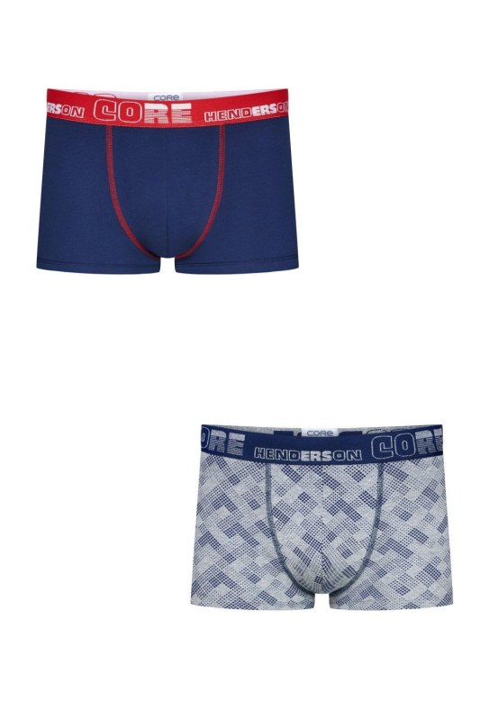 Pánské boxerky 2 pack 39778 Nerd - HENDERSON - Pánské oblečení spodní prádlo boxerky