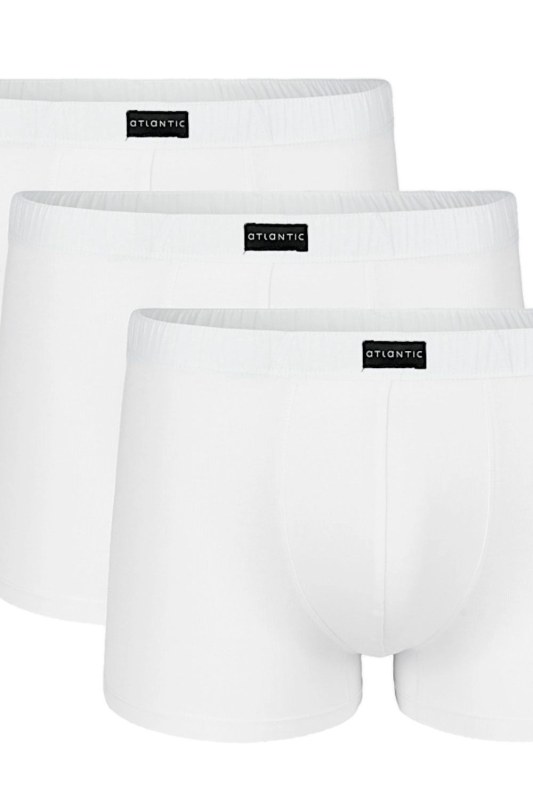 Pánské boxerky 007 white 3 pack - Atlantic - Pánské oblečení spodní prádlo boxerky