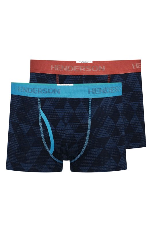 Pánské boxerky 2 pack 41267 Cube - Esotiq & Henderson - Pánské oblečení spodní prádlo boxerky