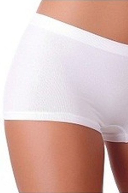 Bezešvé boxerkové kalhotky Niki bílé - Pánské oblečení spodní prádlo boxerky