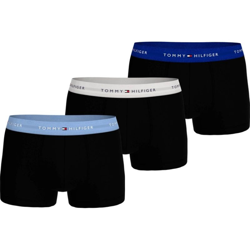 Pánské boxerky Tommy Hilfiger, sada 3 kusů, černé, bavlněné, pohodlné - Pánské oblečení spodní prádlo boxerky