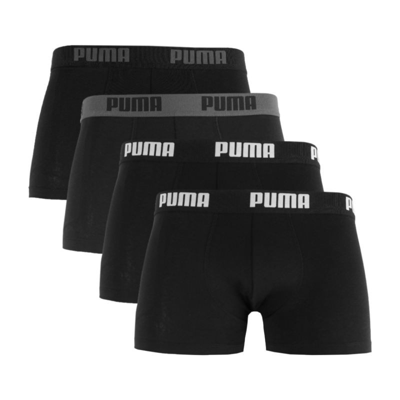 Pánské boxerky Puma Basic, sada 4 kusů, černé 938198 01