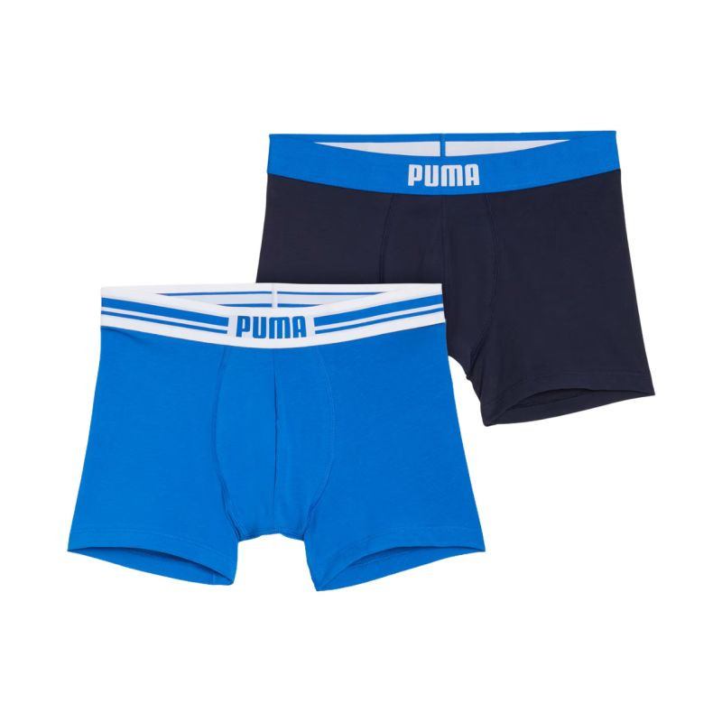Pánské boxerky Puma Everyday Placed Logo, balení po 2 kusech, modré, tmavě modré 938476 03 - Pánské oblečení spodní prádlo boxerky