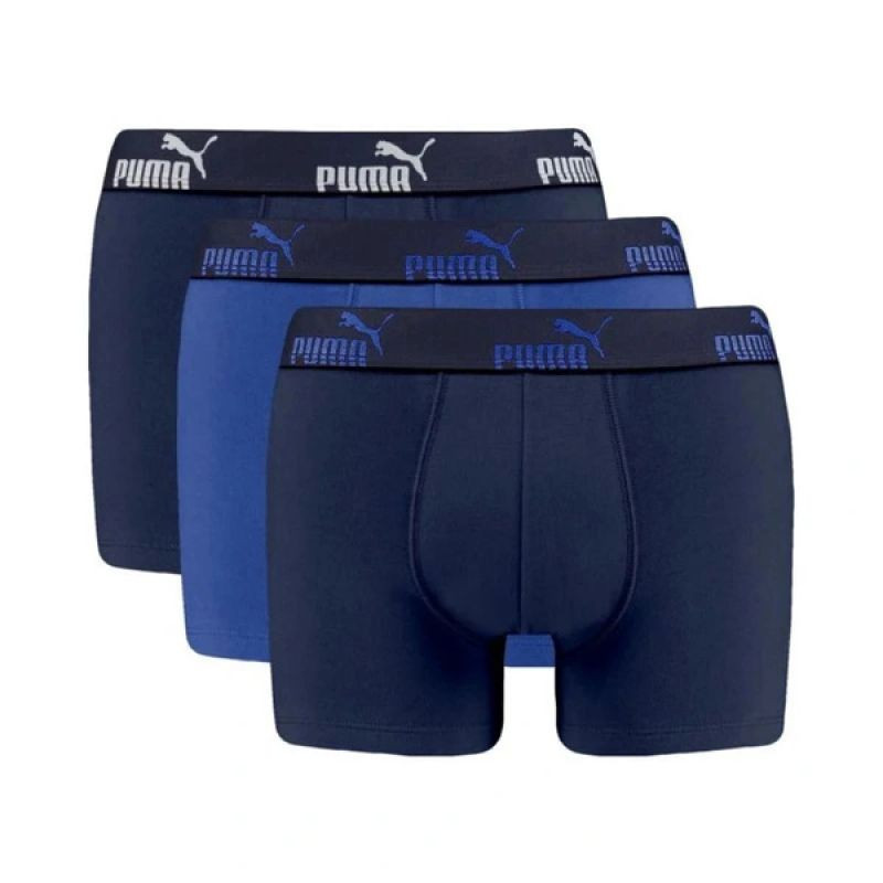 Puma boxerky, pánské spodky Boxershorts, balení po 3 kusech, modré, tmavě modré