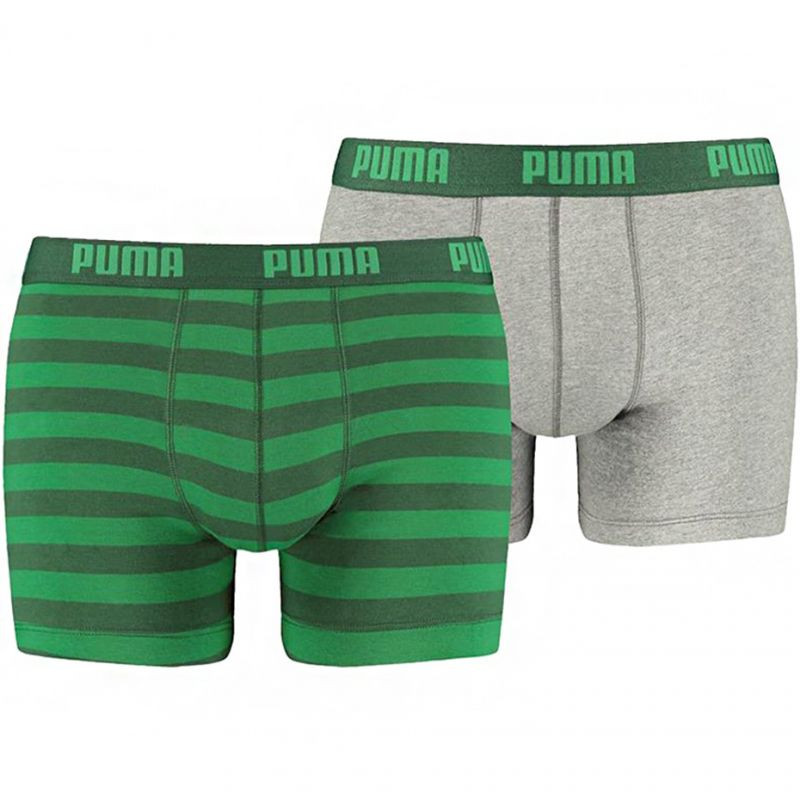 Pánské pruhované boxerky 1515 2P M 591015001 327 - Puma - Pánské oblečení spodní prádlo boxerky