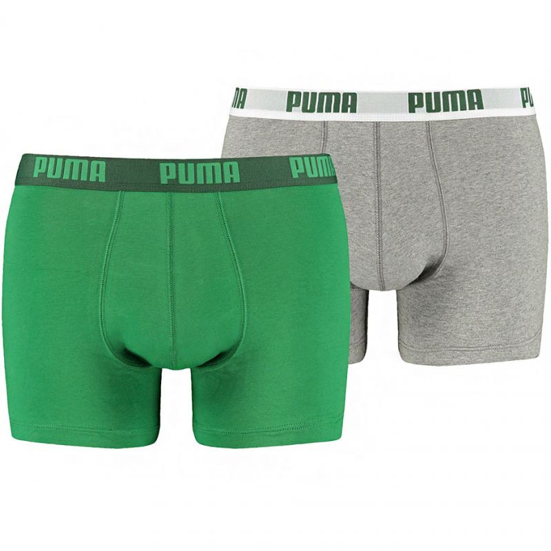 Puma Basic Boxer 2P M 521015001 075 - Pánské oblečení spodní prádlo boxerky