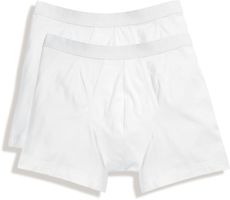 Fruit of the Loom Classic Boxer 2-Pack Pánské boxerky, balení po 2 ks 16.7026 white - Pánské oblečení spodní prádlo boxerky