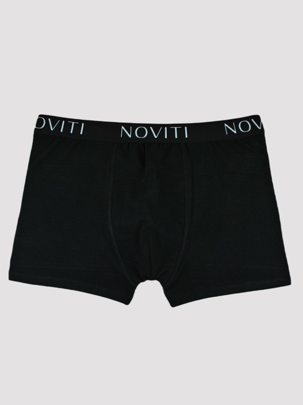 NOVITI Boxerky BB004-M-01 Black - Pánské oblečení spodní prádlo boxerky