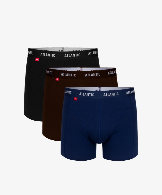 Pánské boxerky ATLANTIC 3Pack - vícebarevné - Pánské oblečení spodní prádlo boxerky