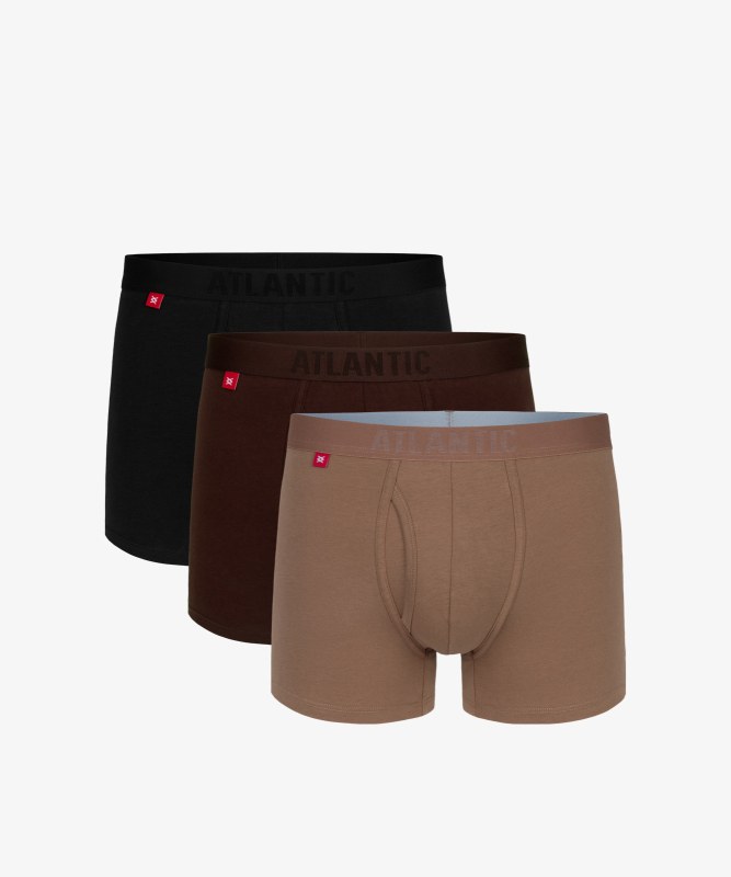 Pánské boxerky ATLANTIC 3Pack - vícebarevné - Pánské oblečení spodní prádlo boxerky