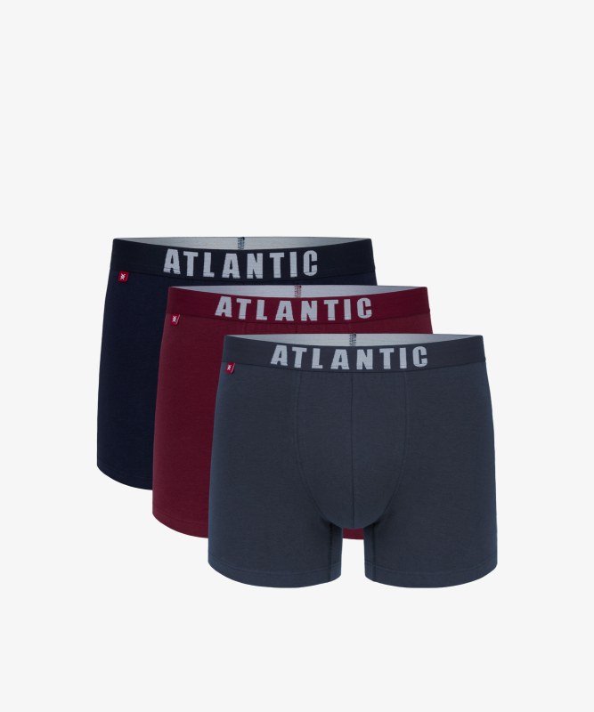 Pánské boxerky ATLANTIC 3Pack - vícebarevné - Pánské oblečení spodní prádlo boxerky