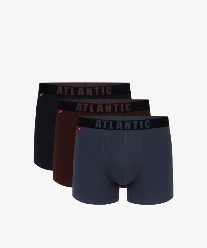 Pánské boxerky ATLANTIC 3Pack - vícebarevné - Pánské oblečení spodní prádlo boxerky